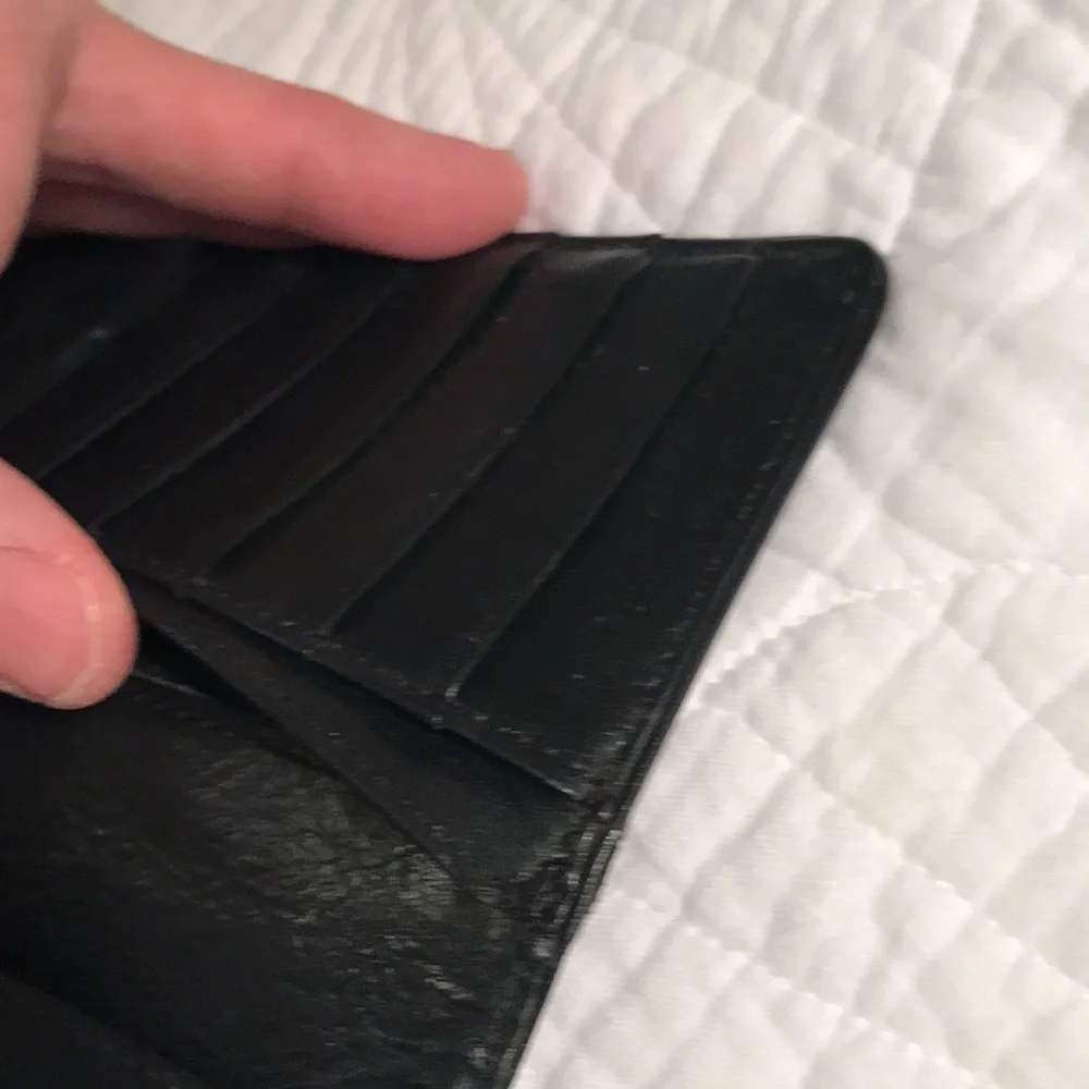 Michael Kors black leather deluxe wallet. Good used condition - Picture 12 of 15